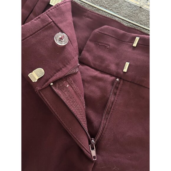 7th Avenue Design Studio New York Co Burgundy Stretch Pull on Pants size 12 - Picture 3 of 9